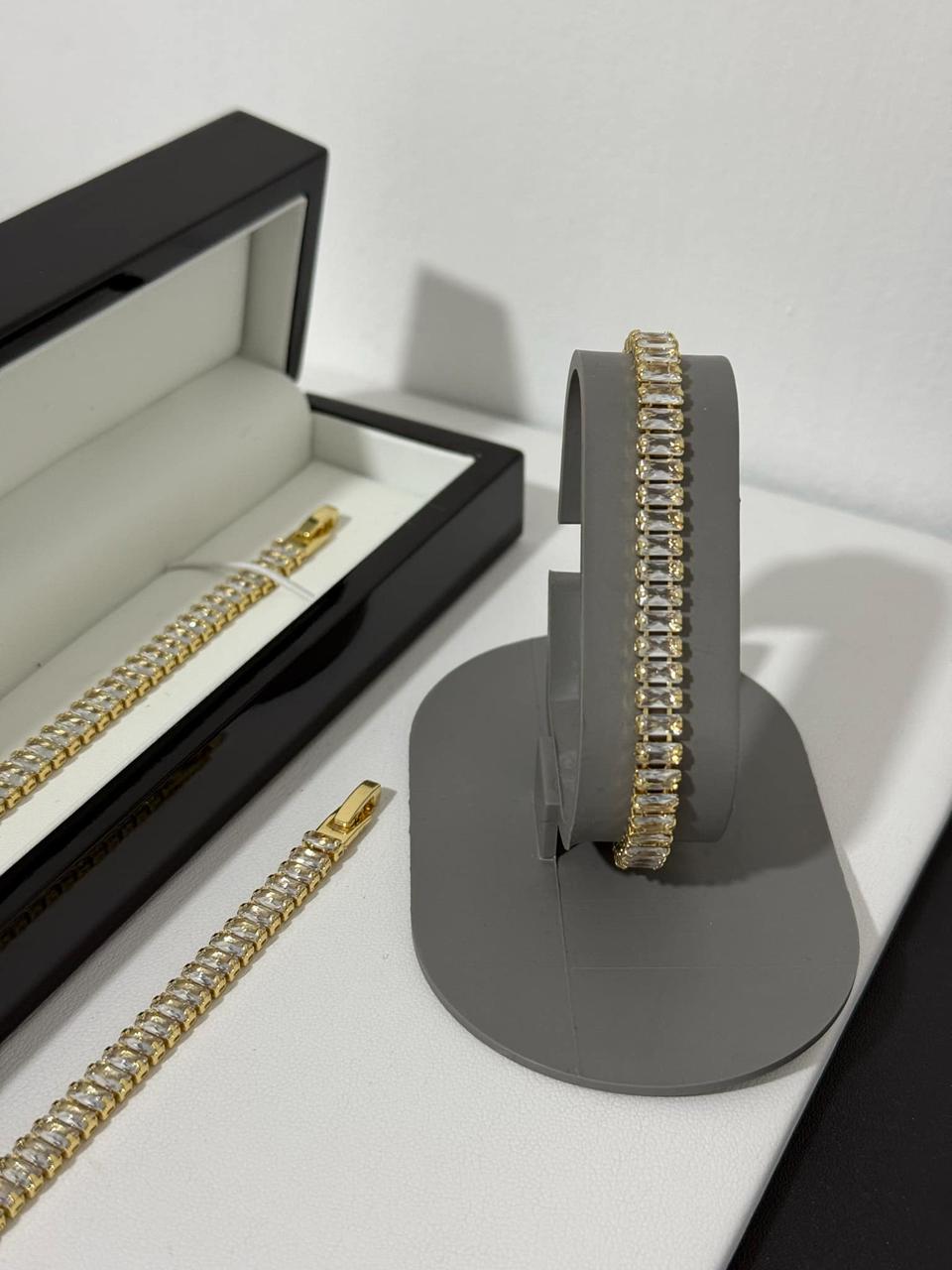 Pulso Tennis Con Zirconia (Oro laminado 14k) CRYSTALS