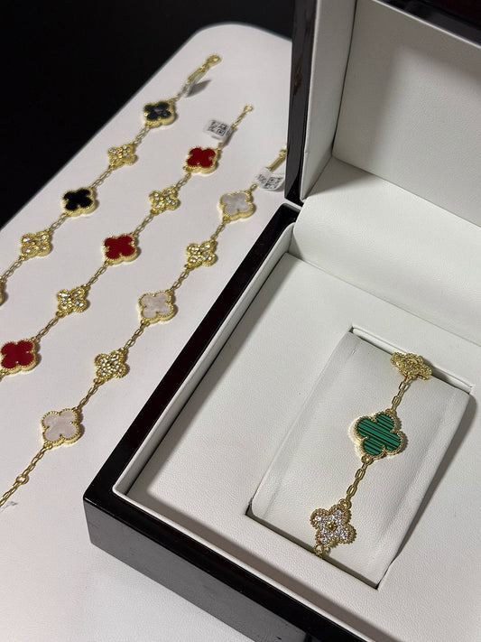 Pulso van cleef (oro laminado 18k)verde